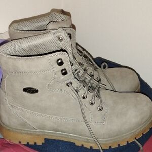 Lugz Gray Suede Work Boots